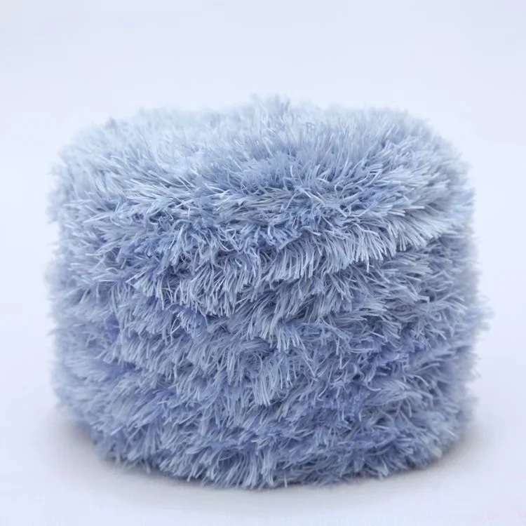 Picture of Crystal Coral Velvet Thick Thread Imitation Fur Scarf Hat Baby Baby Thread Hand-Knitted Wool Ball
