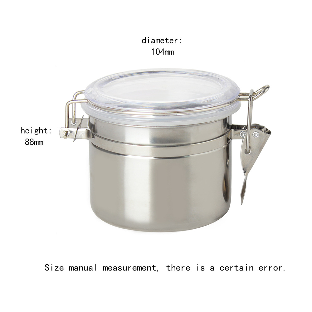 Picture of Muxiang Tobacco Moisturizer Cross-border Hot Sale with Hygrometer Moisturizer Tobacco Pipe Tobacco Jar Stainless Steel Sealed Jar