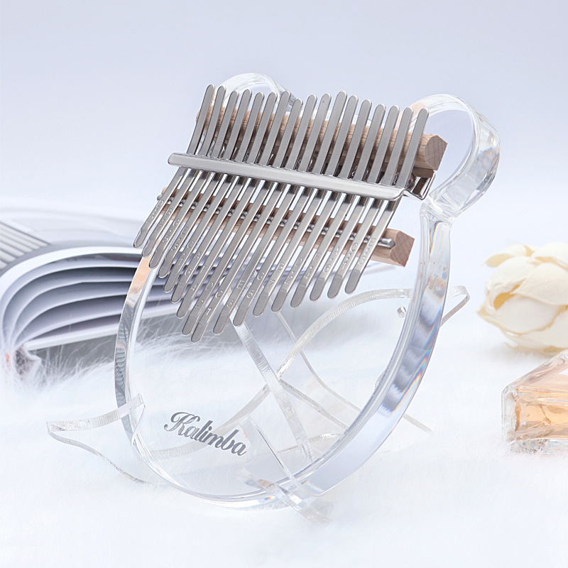 Thumb piano vertical bracket kalinba Kalimba display stand acrylic crystal bracket folding portable