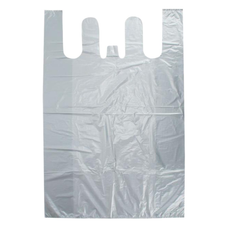 Silver Gray Large Plastic Bag Vest Bag Thickened Extra Large Clothing Packaging Logistics Bag Portable Storage Packaging Bag