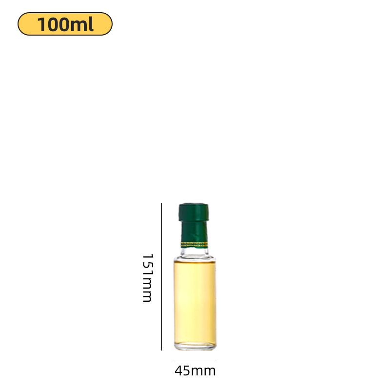 Picture of Wholesale glass oil bottle olive oil bottle 500ml sesame oil bottle thickened transparent edible oil empty bottle packaging glass bottle