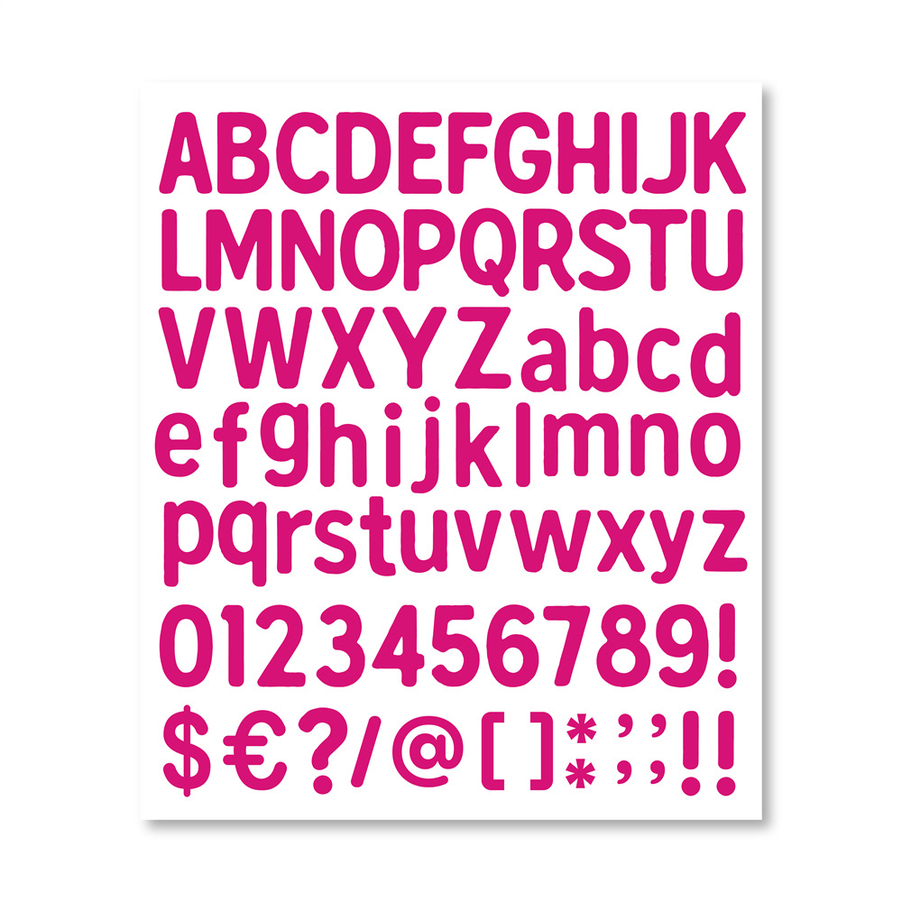 Picture of Amazon TK cross-border diy letters and numbers stickers colorful combination stickers water cup stickers creative index hand account stickers