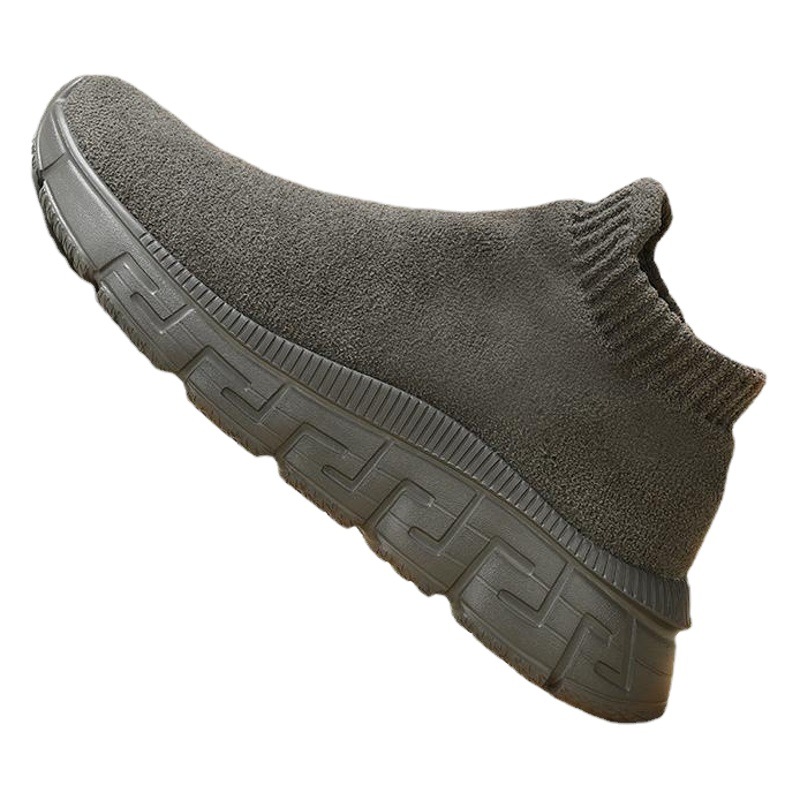 Cross-Border feeling of stepping on excrement + technology flying weaving surface! Winter Fashion Breathable Comfortable Fly Woven Shoes Foot Cover Casual Shoes Men's Trend