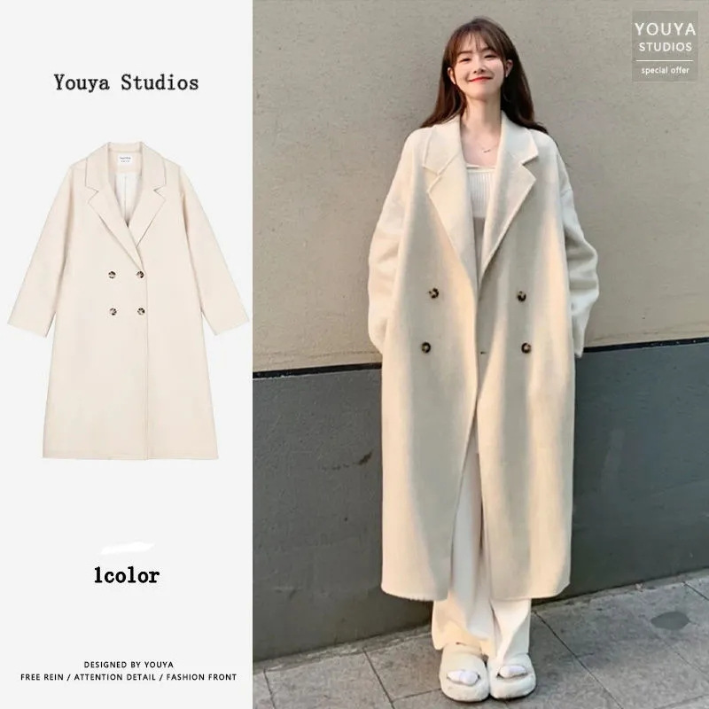 Picture of Cross-border AliExpress Woolen Coat Women's Autumn and Winter New Woolen Coat for Petite Hepburn Style Korean Style