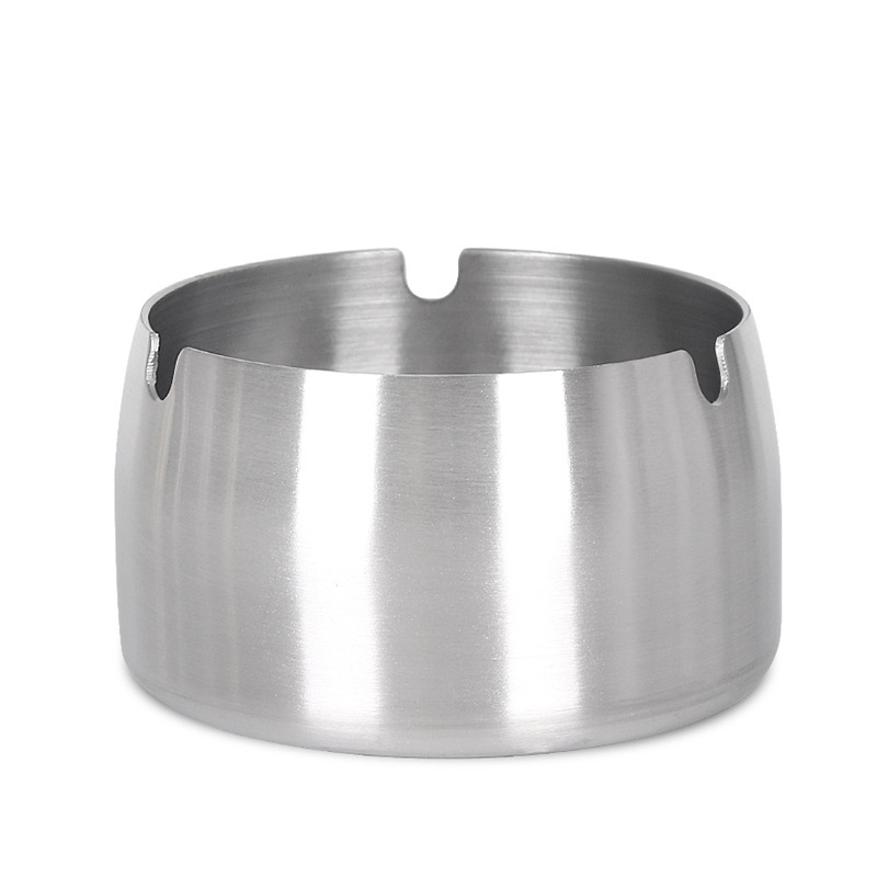Picture of Wholesale Creative Personality Stainless Steel Ashtray Windproof Anti-fall Household Living Room Hotel Internet Cafe Restaurant Large Ashtray