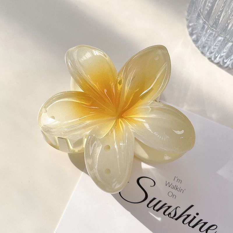 Picture of Cross-border egg flower clip large high-grade gradient Flower hairpin back head updo ponytail shark clip headdress