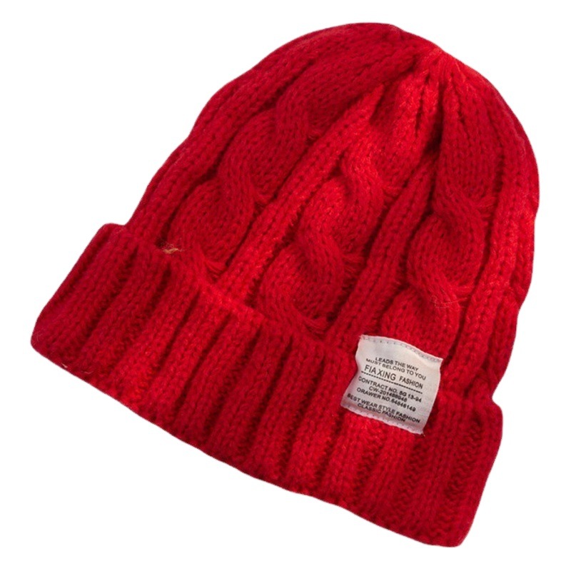 Hat Women's New All-match Fall/Winter Men's Student Fashion Couple Warm Solid Color Wool Cold Hat Winter Knitted Hat