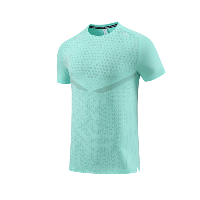 Picture of Men's summer outdoor quick-drying T-shirt new sports running training workout clothes cool round neck short sleeve quick-drying clothes