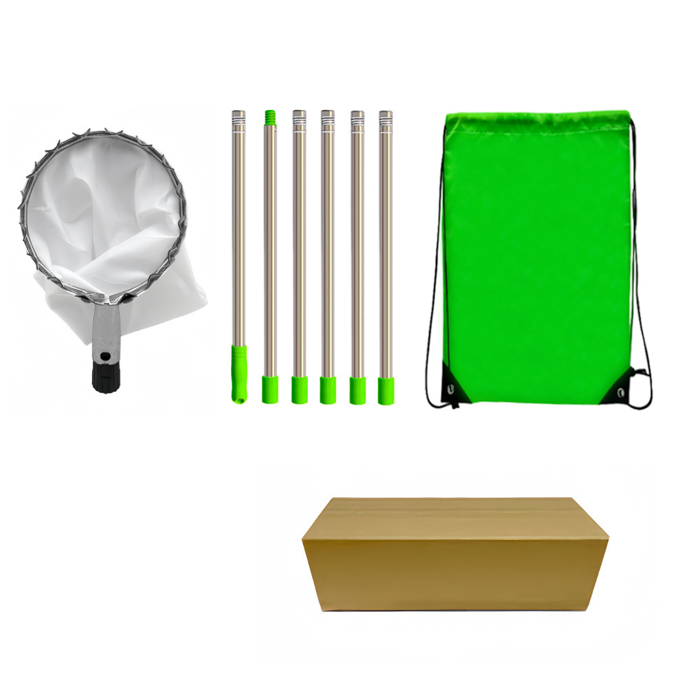 Picture of Removable fruit picker portable high-altitude telescopic rod fruit picker length adjustable stainless steel garden fruit picker