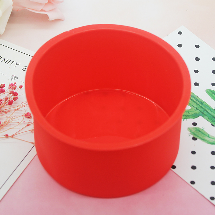 Qifeng cake mold mousse bread mold round silicone small baking tray 4 inch 6 inch baking tray