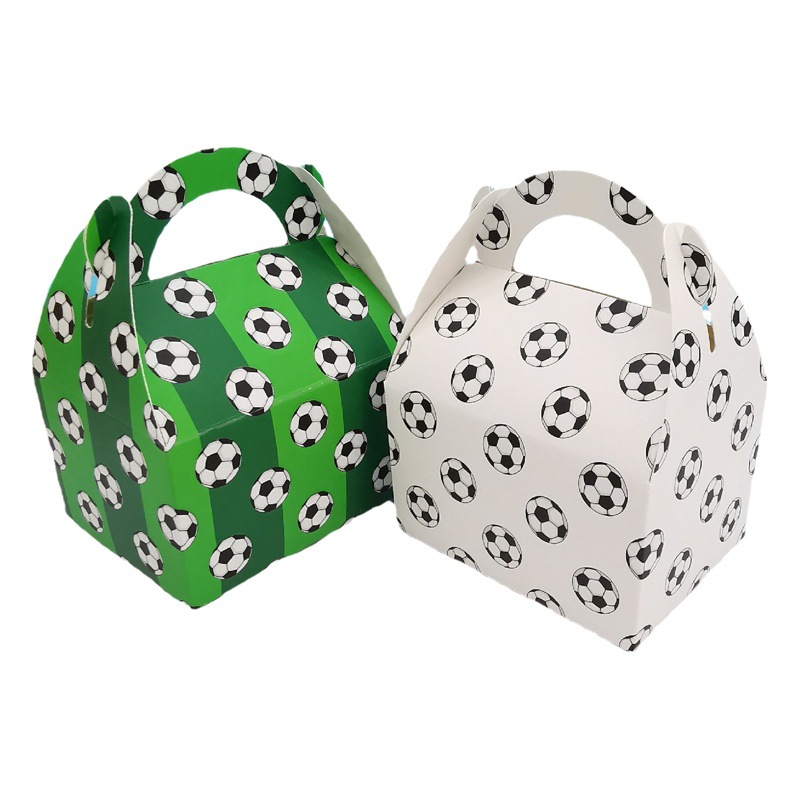 12 Pack Football Cartoon Party Party Gift Candy Box Chocolate Wrapping Paper Box Creative Sports Party