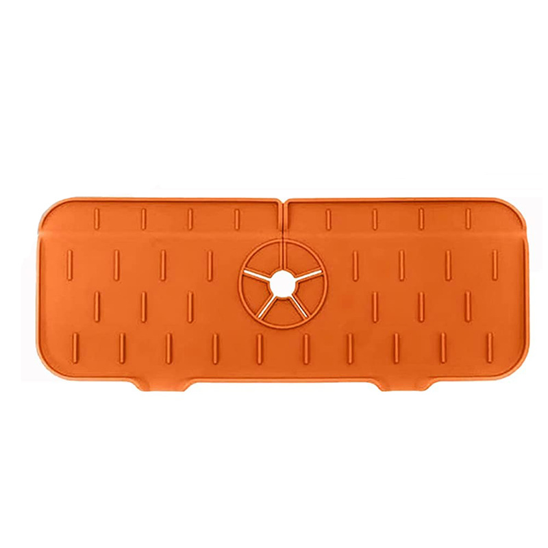 Picture of Cross-border foreign trade new silicone kitchen faucet splash-proof handle drip collection tray draining pad sponge drying pad