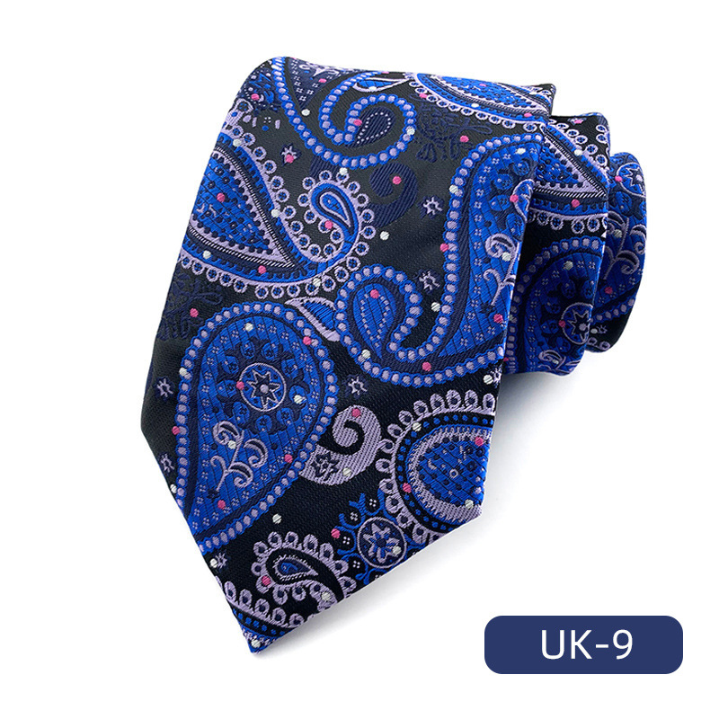 Picture of in stock wholesale men's tie polyester yarn-dyed jacquard fabric business formal wear casual fashion suit accessories