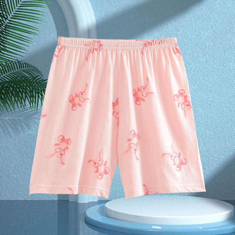 Picture of Boys' Pajamas Children's Summer Pure Cotton Short-sleeved Shorts Girls' Thin Home Clothes suit Big Children's Boys' Air-conditioning Clothes