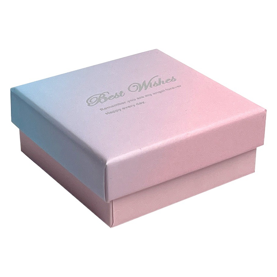 New Jewelry Box Earring Jewelry Box Packaging Ring Earrings Necklace Bracelet Pink Gift Box Ring Square Box