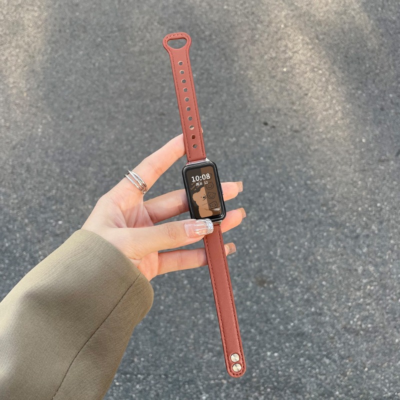 Picture of For Huawei Bracelet 9/8/7NFC Edition Strap Huawei band6pro Bracelet Leather Glory Bracelet 7 Men and Women