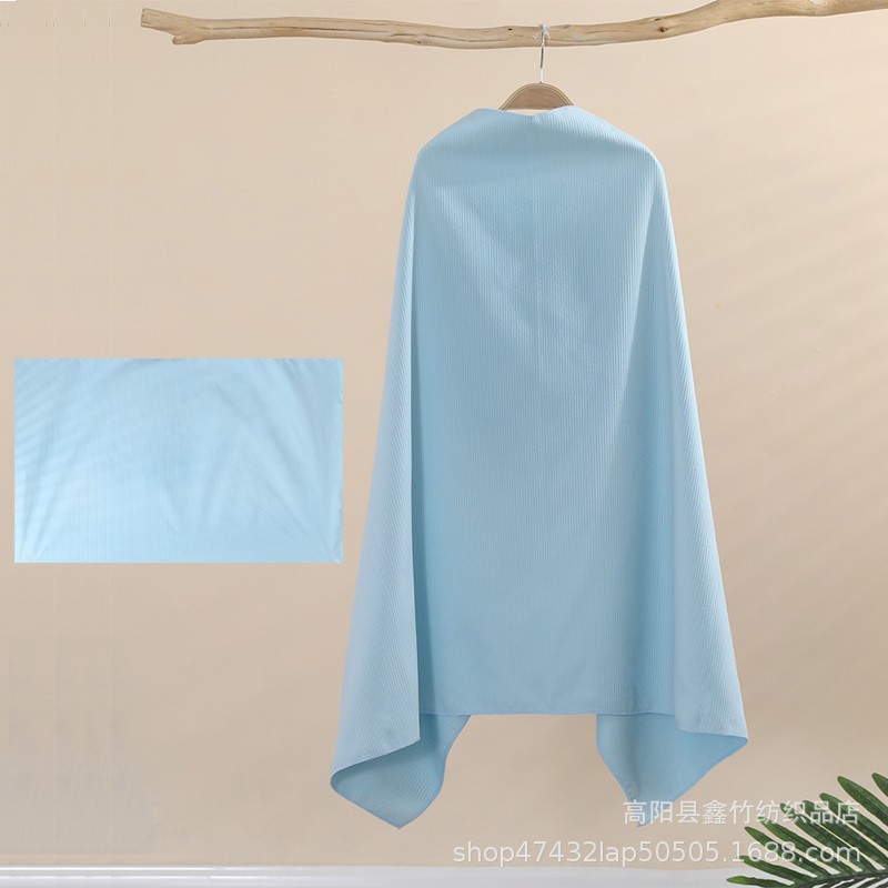 Picture of Quick-Drying Bath Towel for Men and Women Swimming Outdoor Sports Fitness Warm Portable Hot Spring with Snap Buttons Absorbent Beach Towel