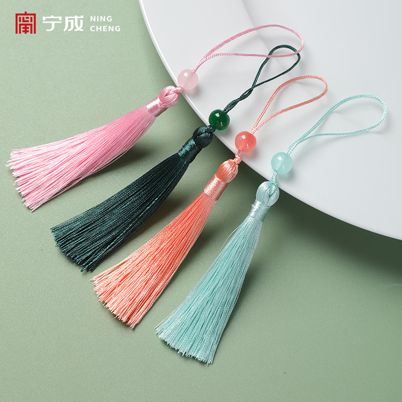 Picture of Tassel small hanging spike 7cm beaded antique retro bookmark spike decorative pendant accessories pendant pendant wholesale