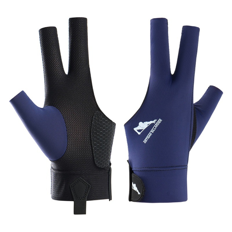 Professional Chinese 8-ball billiards gloves left and right hand wear-resistant 3 finger leakage non-slip breathable snooker gloves wholesale