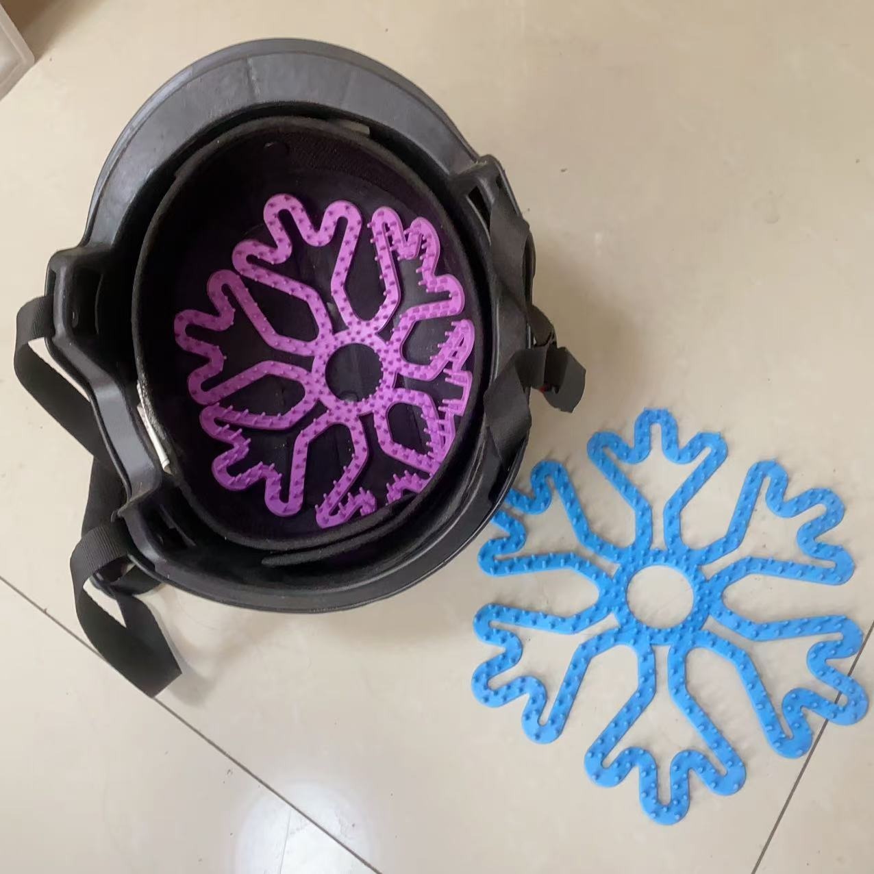 Cycling Helmet Lining Breathable Head Massage Protective Pad Bicycle Electric Car Children's Helmet Universal Silicone Pad