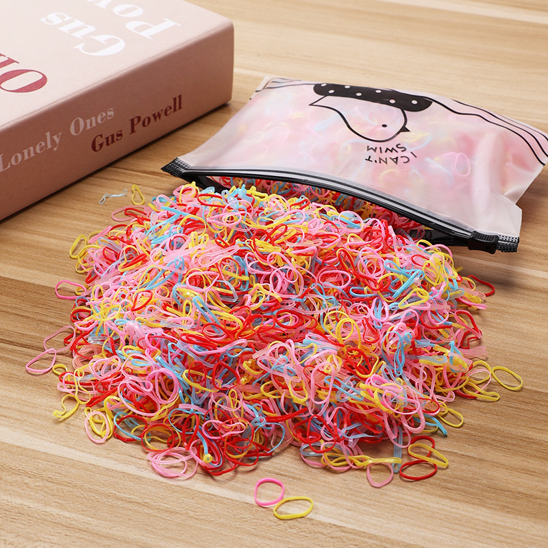 Picture of Children's Hair Rope Disposable Rubber Band Girls' Baby Strongly Pull Constantly Boxed Small Hair Rings Do Not Hit Hair Rope