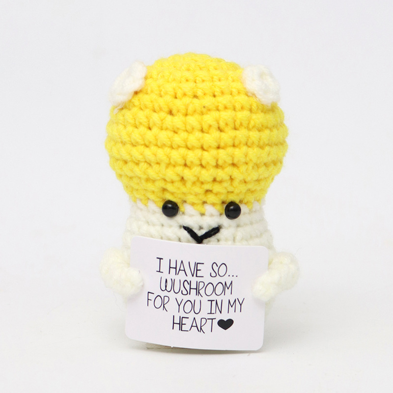 Picture of Cross-Border Hot-Selling Wool Crochet Positive Energy Potato Knitted Wool Cucumber Positive Energy Wool Crocheted Doll Finished Product