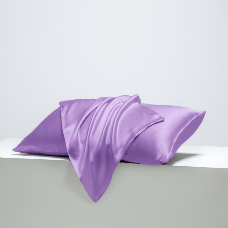 Picture of Foreign Trade Amazon Cross-Border Solid Color Satin Imitation Silk Pillowcase Silk Pillowcase Pocket Pillow