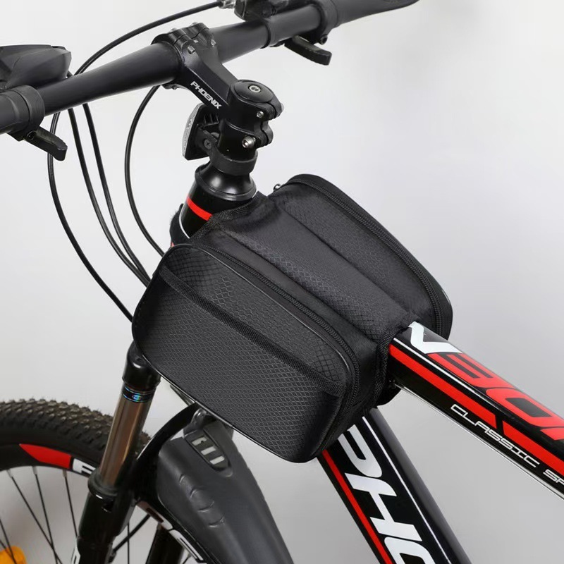 Bicycle Bag, Upper Tube Bag, Front Beam Bag, Waterproof Mountain Bike Head Bag, Mobile Phone Bag, Hanging Bag, Saddle Bag, Cycling Equipment