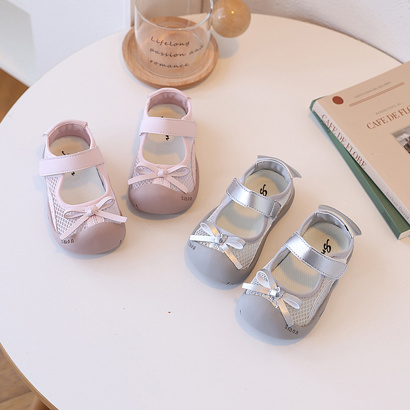 Girls Sandals 2025 Summer New Children's Breathable Mesh Shoes Children's Casual Sports Shoes Baby Shoes Soft Sole