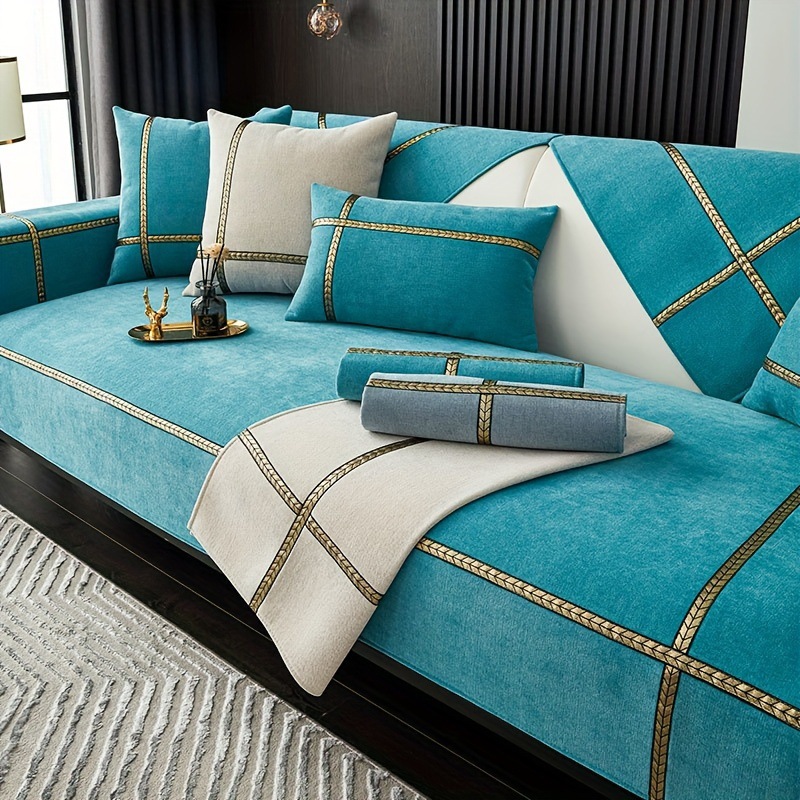 Cross-Border Chenille Accessible Luxury Style High-End Sofa Cushion New 2025 Four-Season Universal Anti-Slip Sofa Cushion
