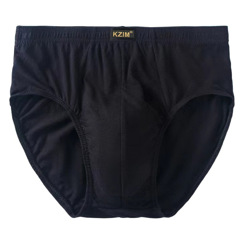 Men's Pure Cotton Underwear Men's Fat Guy High Waist 100% Cotton Briefs Dad Underwear High Waist Cotton Large Size Underwear