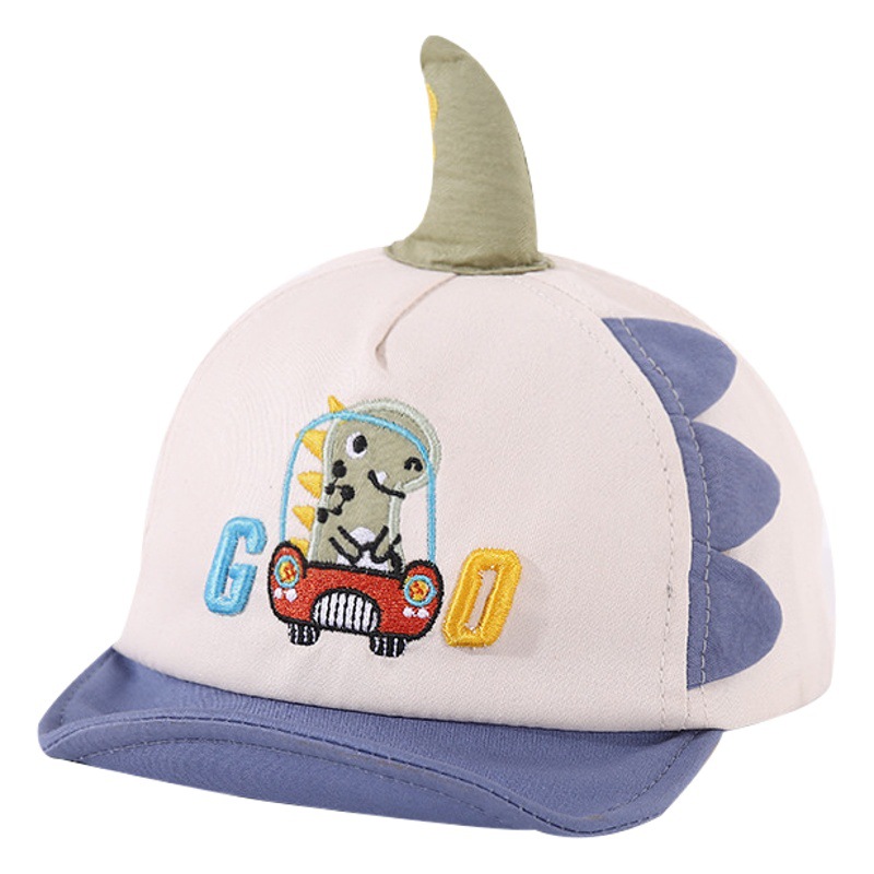 Baby hat spring and autumn male baby peaked cap cute cartoon spring thin boy soft brim children baseball cap