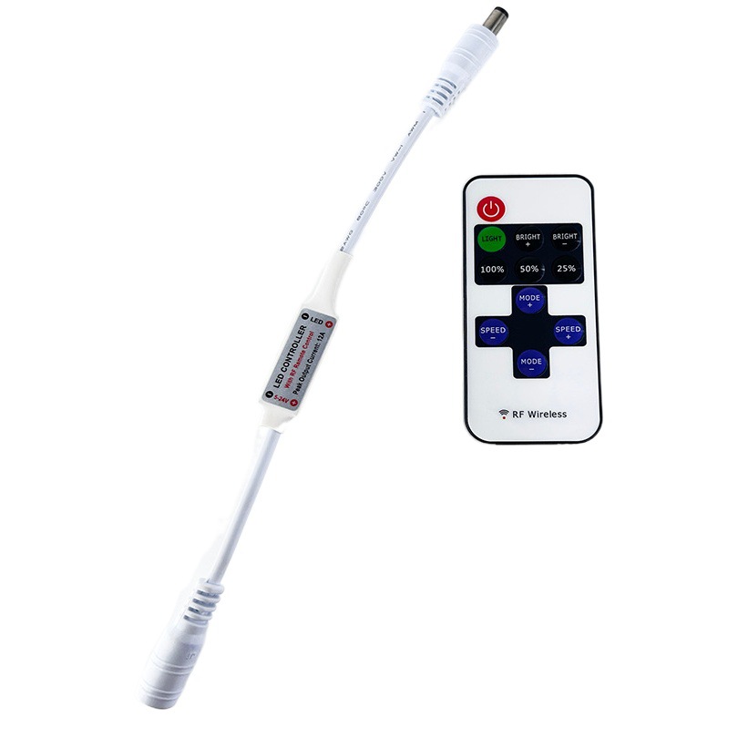 RF11 key monochrome controller LED light bar illustration light control monochrome breathing light dimmer rf light with remote control