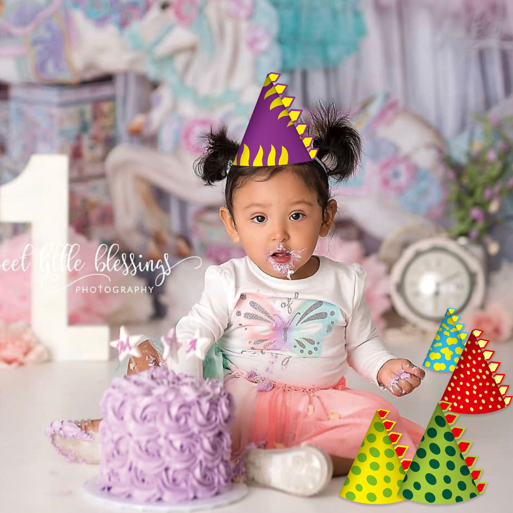 Picture of Party Dress Up Cartoon Birthday Hat Dinosaur Boys Girls Birthday Hat Baby Party Children's Day Birthday Hat