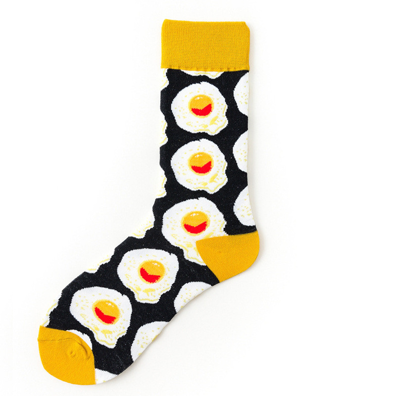 Picture of Mid-Calf Trendy Socks, Fashionable and Comfortable, Elegant Couple Socks, Long Socks for Export, Trendy Oil Painting Style, Jk Internet Celebrity High Socks, Wholesale