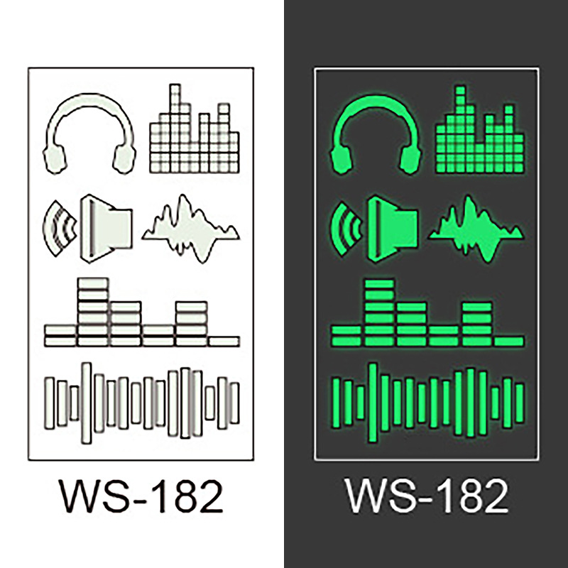 Picture of New Luminous Tattoo Sticker Nightclub Bar Music Festival Carnival Party Tattoo Sticker Note Glow Cool Face Sticker