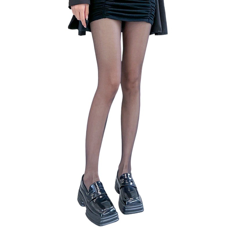 Picture of Stockings for Women in Summer, Ultra-Thin, Anti-Snatch, Flesh-Colored Concealer, Skin-Beautifying Pantyhose, Bare Leg Socks, Natural and Sexy Black Stockings
