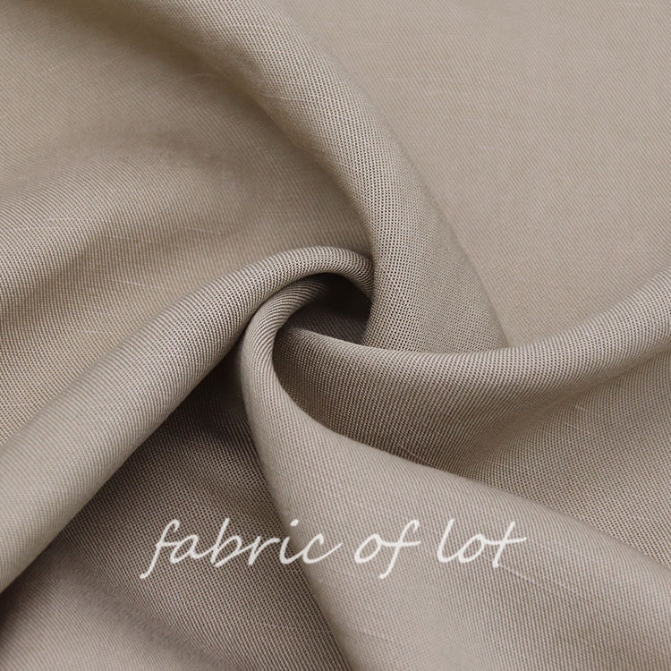 16511 lyocell linen woven fabric spring and summer women's shirt dress suit trench coat