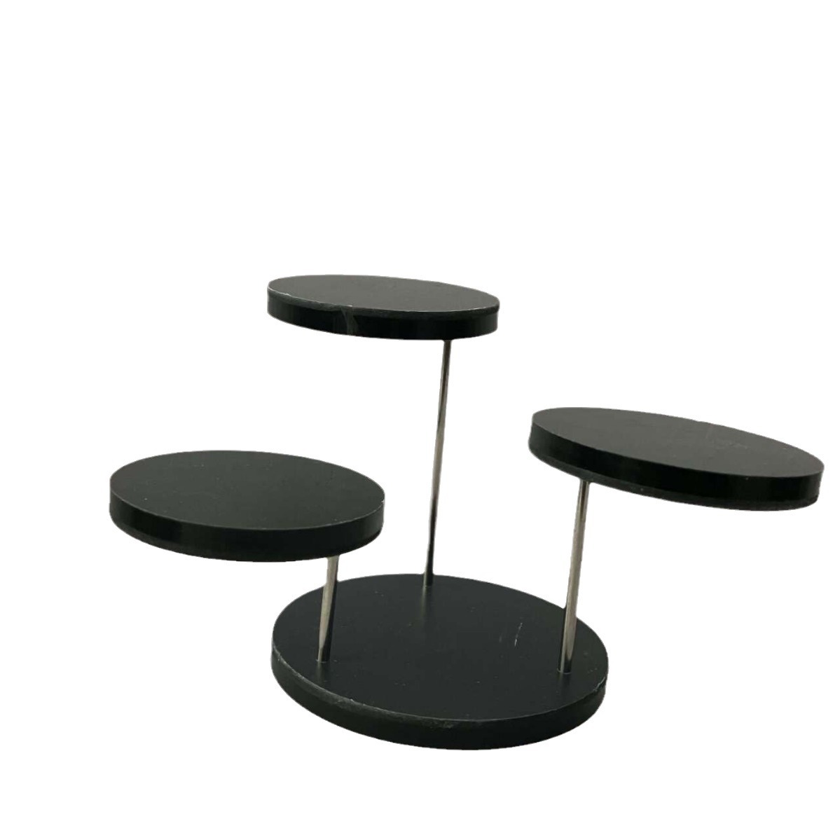 Picture of Acrylic round seat ring jewelry display stand small accessories jewelry tray desktop finishing storage display stand