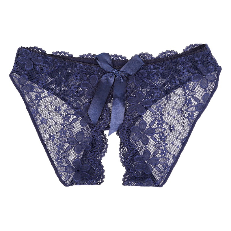 Yanbeiwei underwear women's lace mesh sexy low waist thin underwear shorts Women's Open plus size briefs 1525