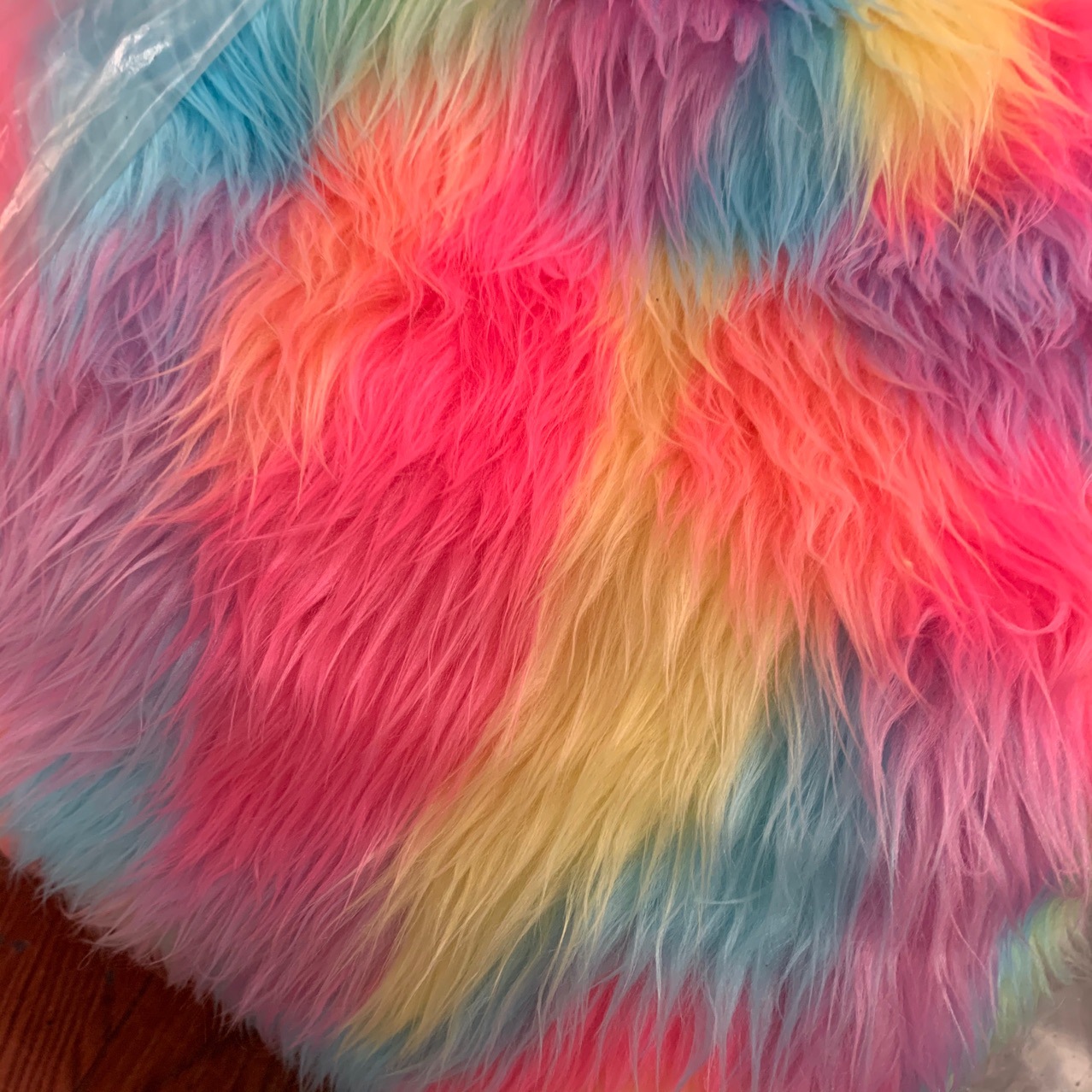 Factory three-color jacquard roll bunch spot slippers leather bag toy crafts color wool fashion clothing