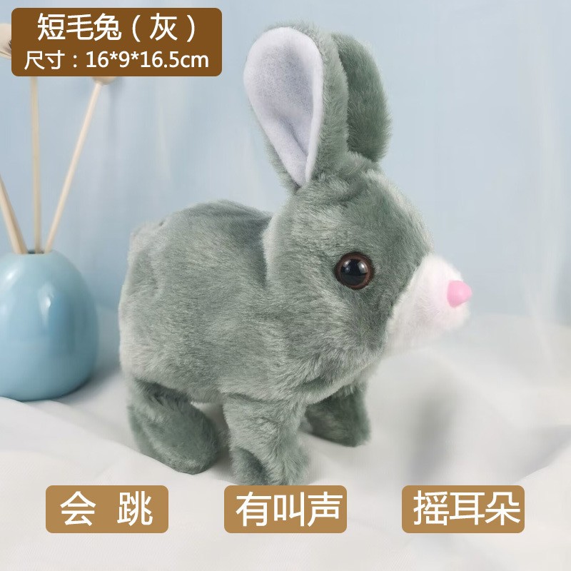 Picture of Toy dog plush electric small children simulation Teddy will walk will call baby boys and girls 1-6 years old cross-border