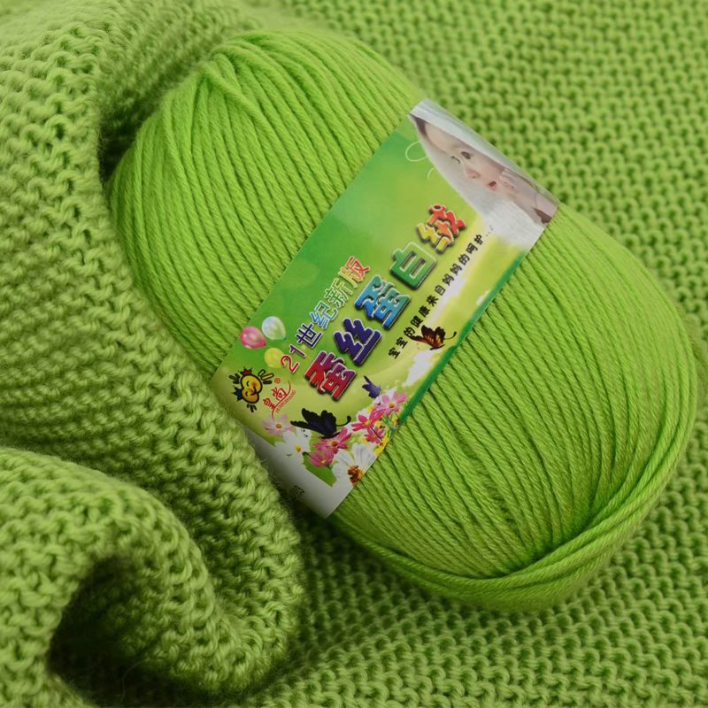 Picture of 6 Strands Baby Wool Hand Knitted Wool Group Baby Sweater Thread 21st Century Silk Protein Wool Wool