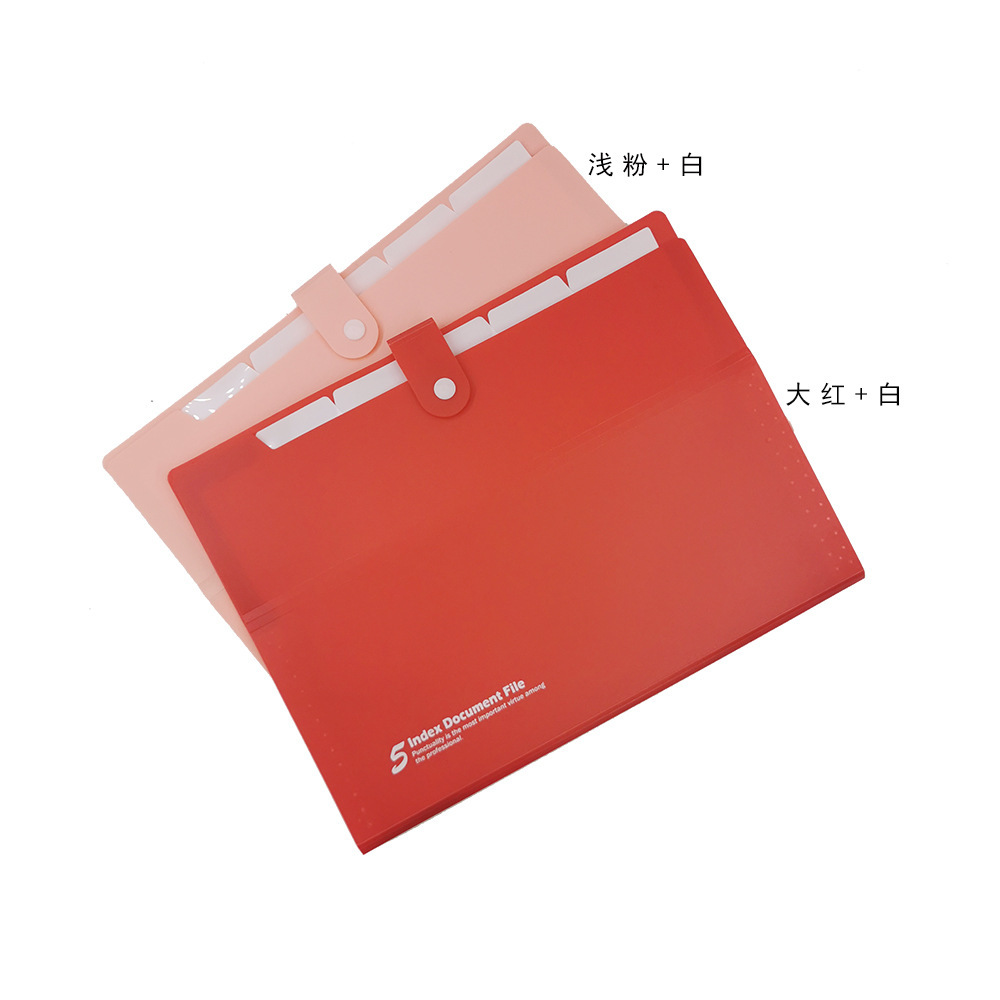 Picture of Plastic organ bag a4 multi-layer organ bag insert folder business multi-function file bag PP file bag in stock