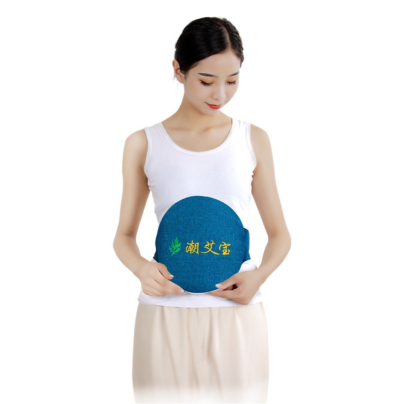Electric Heating Moxibustion Treasure Manufacturer Wholesale New Moxibustion Treasure Hot Compress Waist Warmer Belly Treasure Moxa Velvet Bag Temperature Control Timing