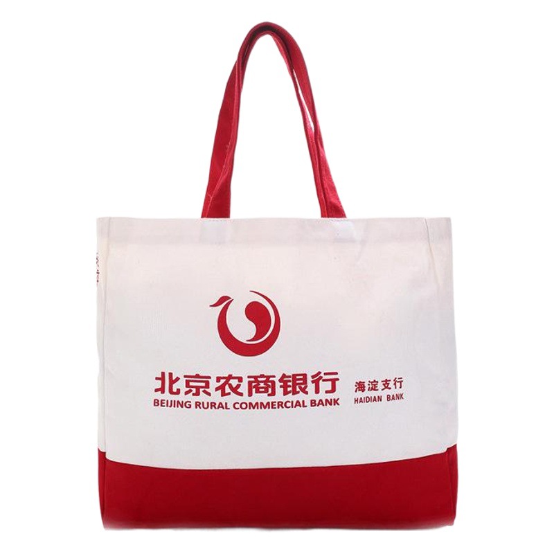 Canvas Bag Foldable Tote Bag Large Capacity Promotional Advertising Shopping Cotton Bag with Logo Pattern Creative Printing Available