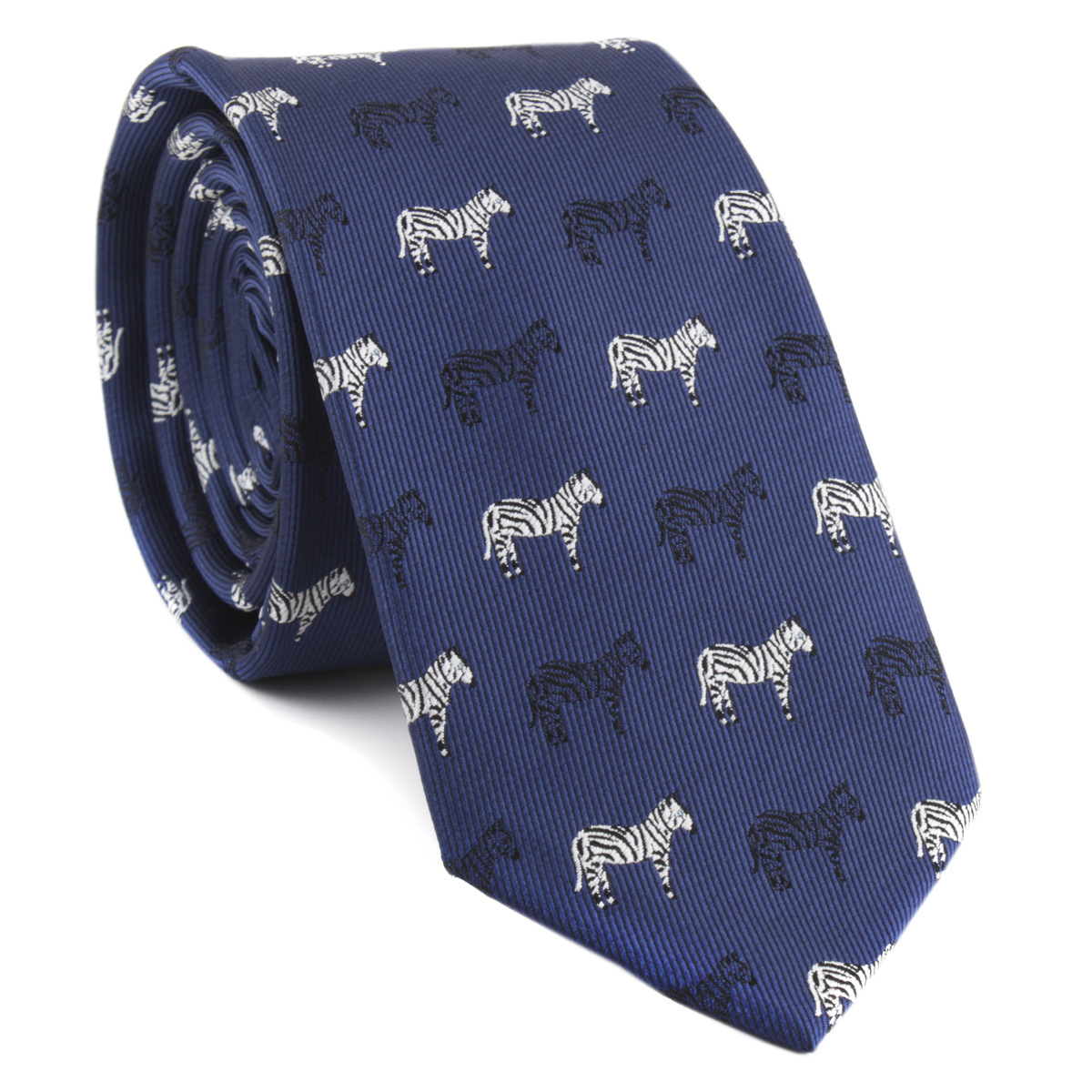 Picture of Men's Tie Polyester Silk Yarn-Dyed Jacquard Animal Elephant Embroidered Casual Tie Cross-Border E-Commerce Spot Wholesale