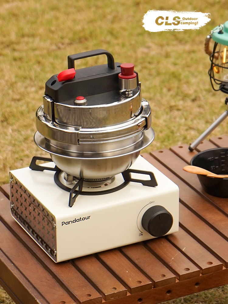 Picture of CLS pressure cooker 1.2L self-driving portable 1-2-person pressure cooker camping car home induction cooker soup cooking pot