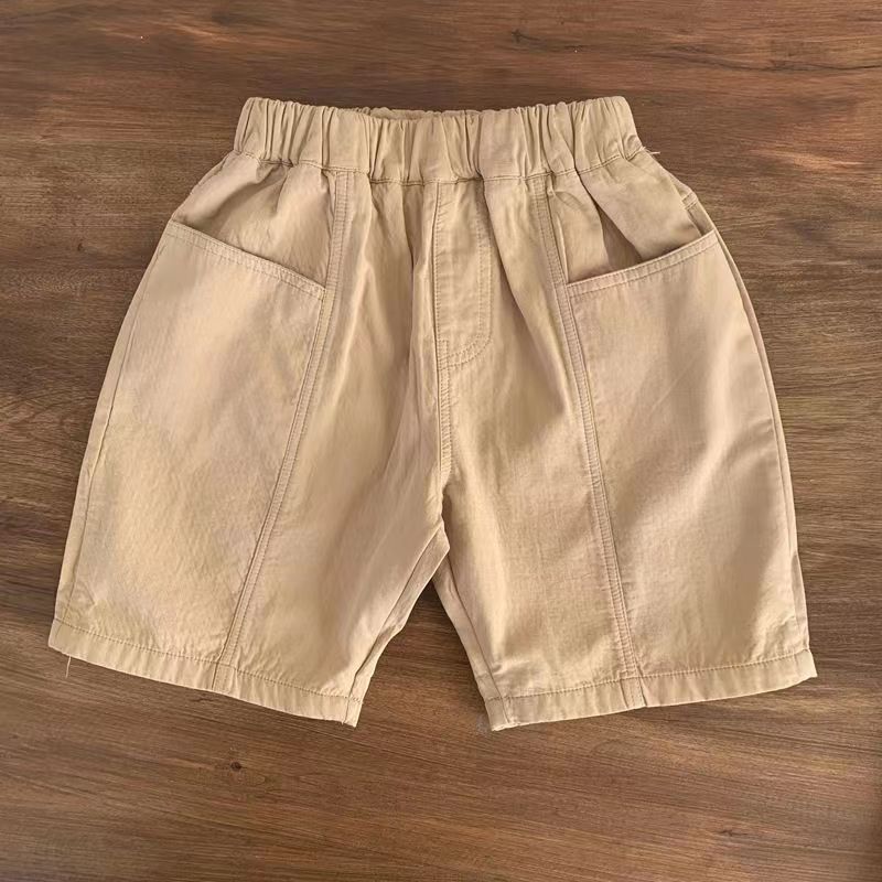 Picture of 2025 New Summer Mid-Pants for Babies, Kidsren, Boys, One-Year-Old Kidsren, Pure Cotton Pants, Casual Five-Point Pants
