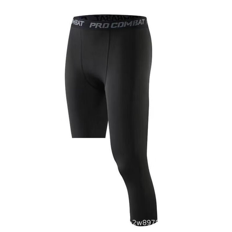 Picture of Amazon Sports Tight Pants American Men's Fitness Running Pants PRO Quick-drying Basketball Cropped Leggings Cross-border